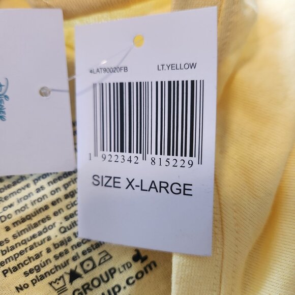 Disney Lady And The Tramp T-Shirt Yellow Graphic Print Unisex XL NEW NWT - Picture 7 of 10